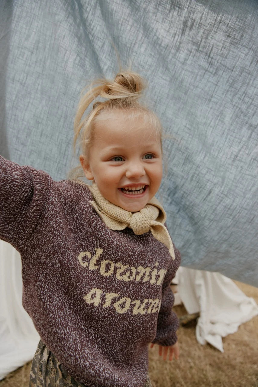 Lori Clowning Around – Knitted Sweater – 100% Organic Cotton – Claude & Co