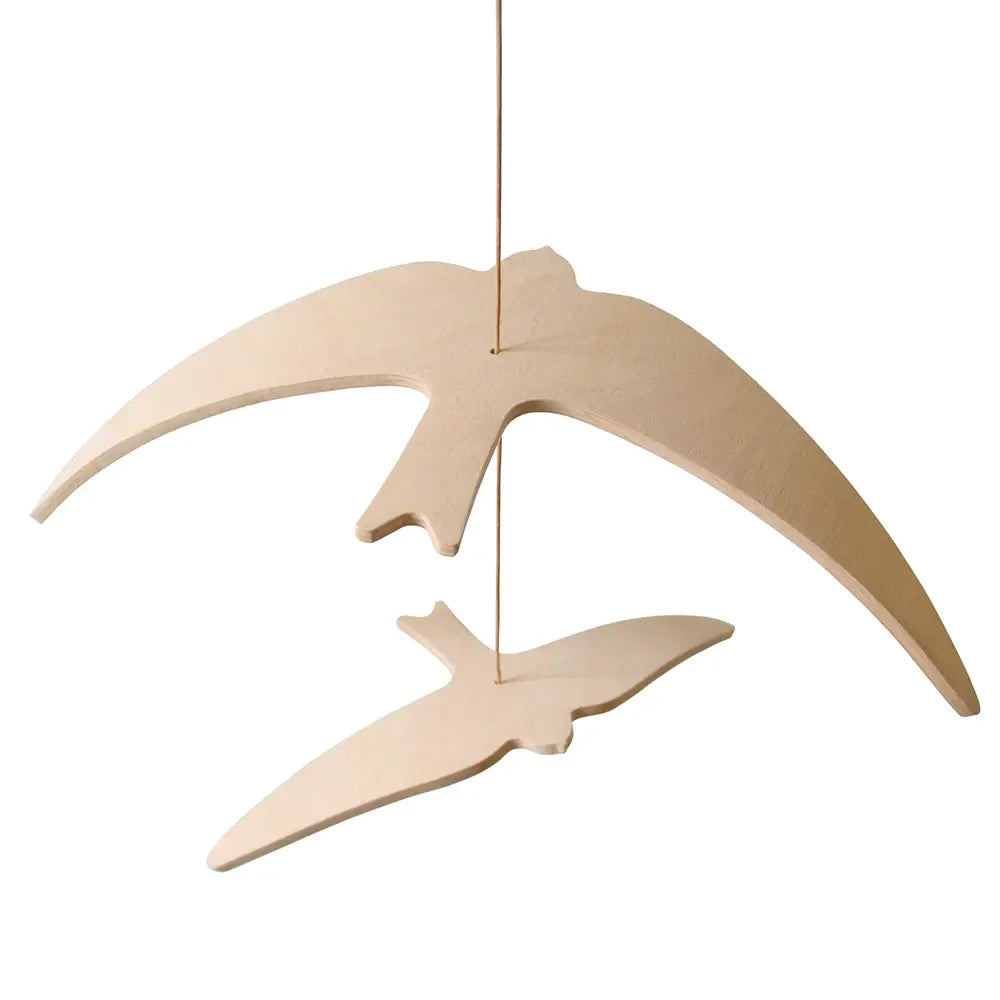 KANO Birds Mobile - Houten Zwaluw Mobiel - Charlie Crane - productfoto