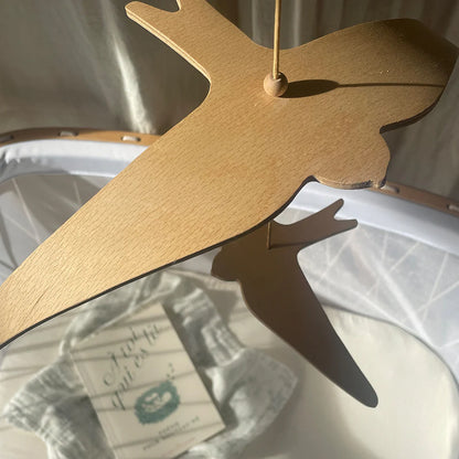 KANO Birds Mobile - Wooden Swallow Mobile - Charlie Crane
