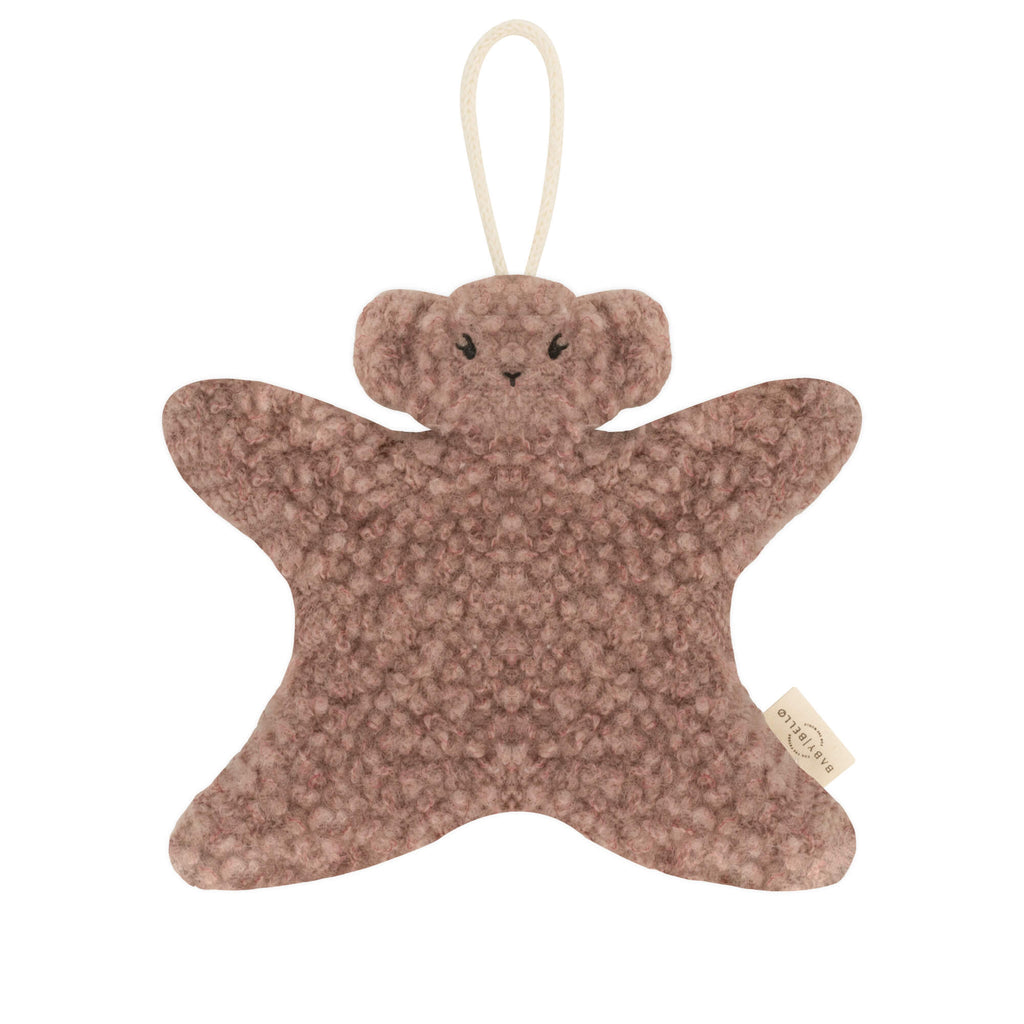Speendoekje - Merinowol - Earthy Cocoa - Soft Ivory/Beige - Baby Bello - productfoto