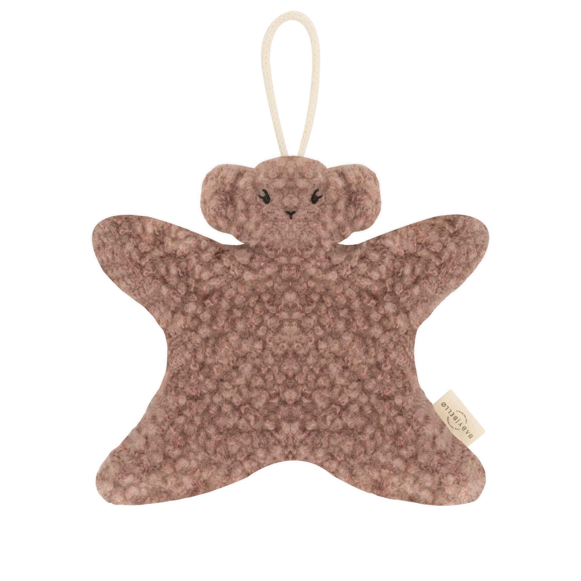 Speendoekje - Merinowol - Earthy Cocoa - Soft Ivory/Beige - Baby Bello - productfoto