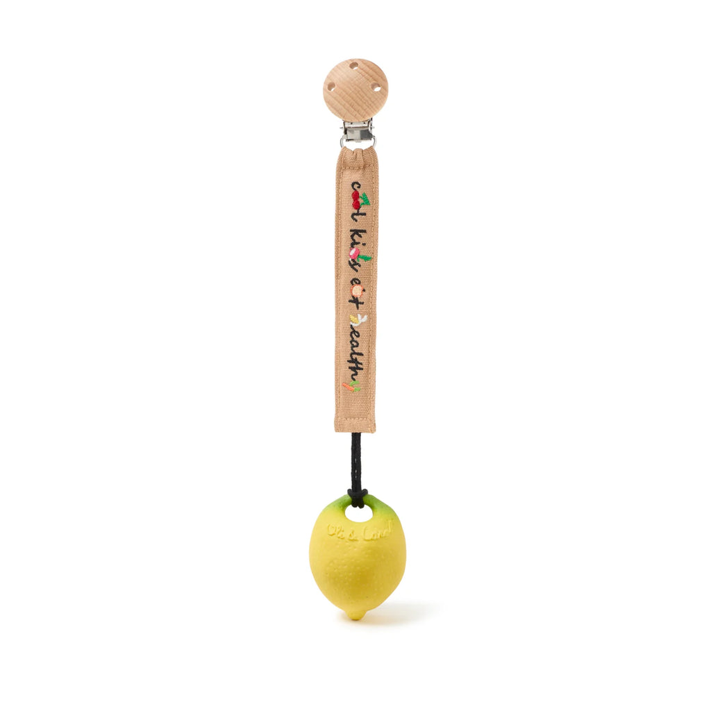 Mini knuffeldoekje & bijtring Lou the Lemon - Natuurrubber & mousseline - Oli & Carol - productfoto - afbeelding 9