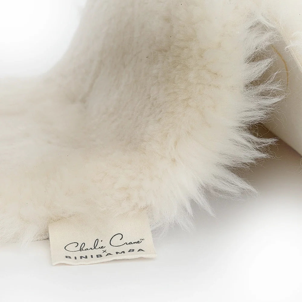 Sheepskin for LEVO Baby Rocker - 100% Merino Schapenvacht - Charlie Crane x Binibamba - voorkant - afbeelding 6