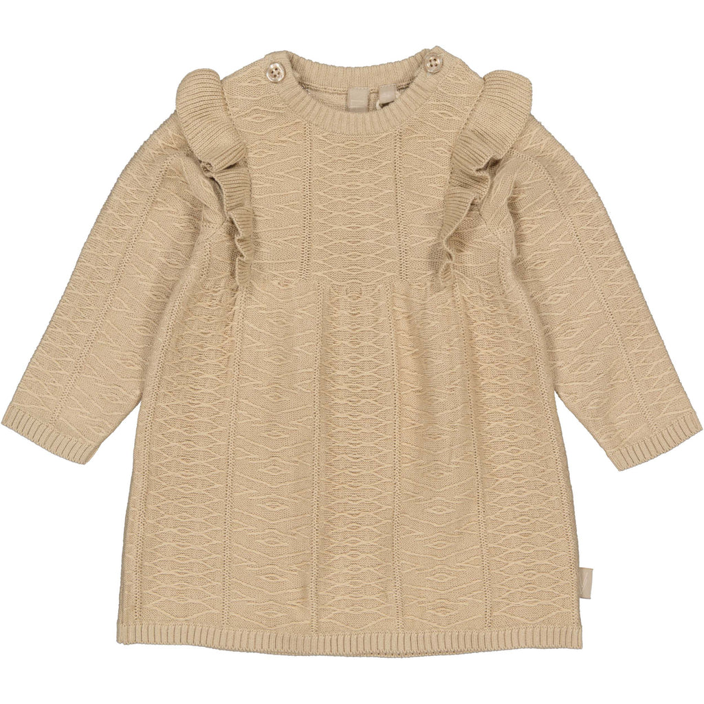 Jurkje Nali - Beige - 100% katoen - LEVV Labels - voorkant