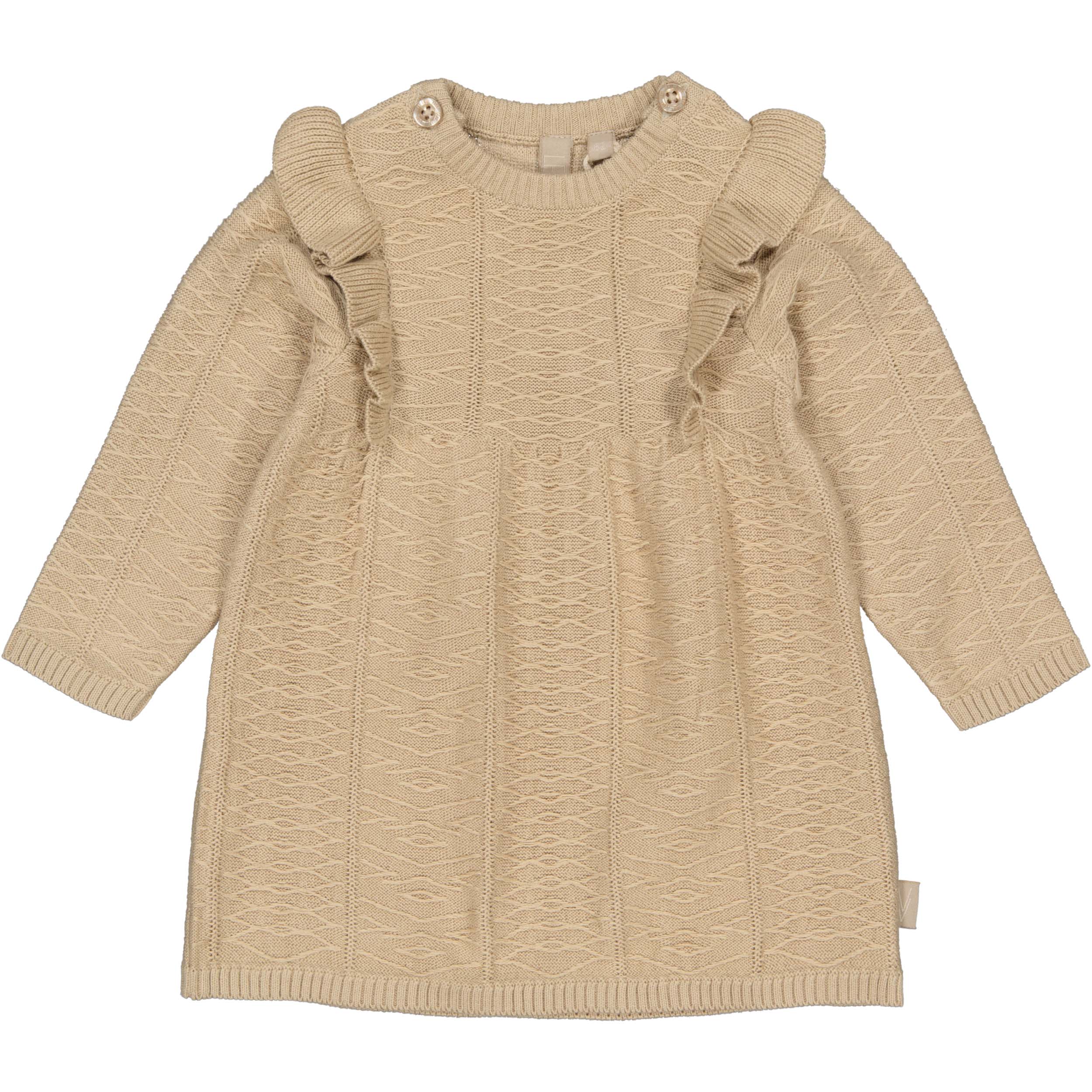Jurkje Nali - Beige - 100% katoen - LEVV Labels - voorkant