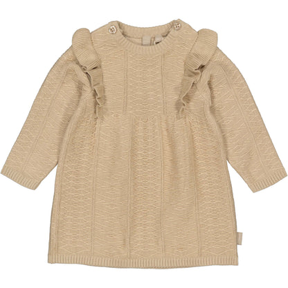 Jurkje Nali - Beige - 100% katoen - LEVV Labels - voorkant