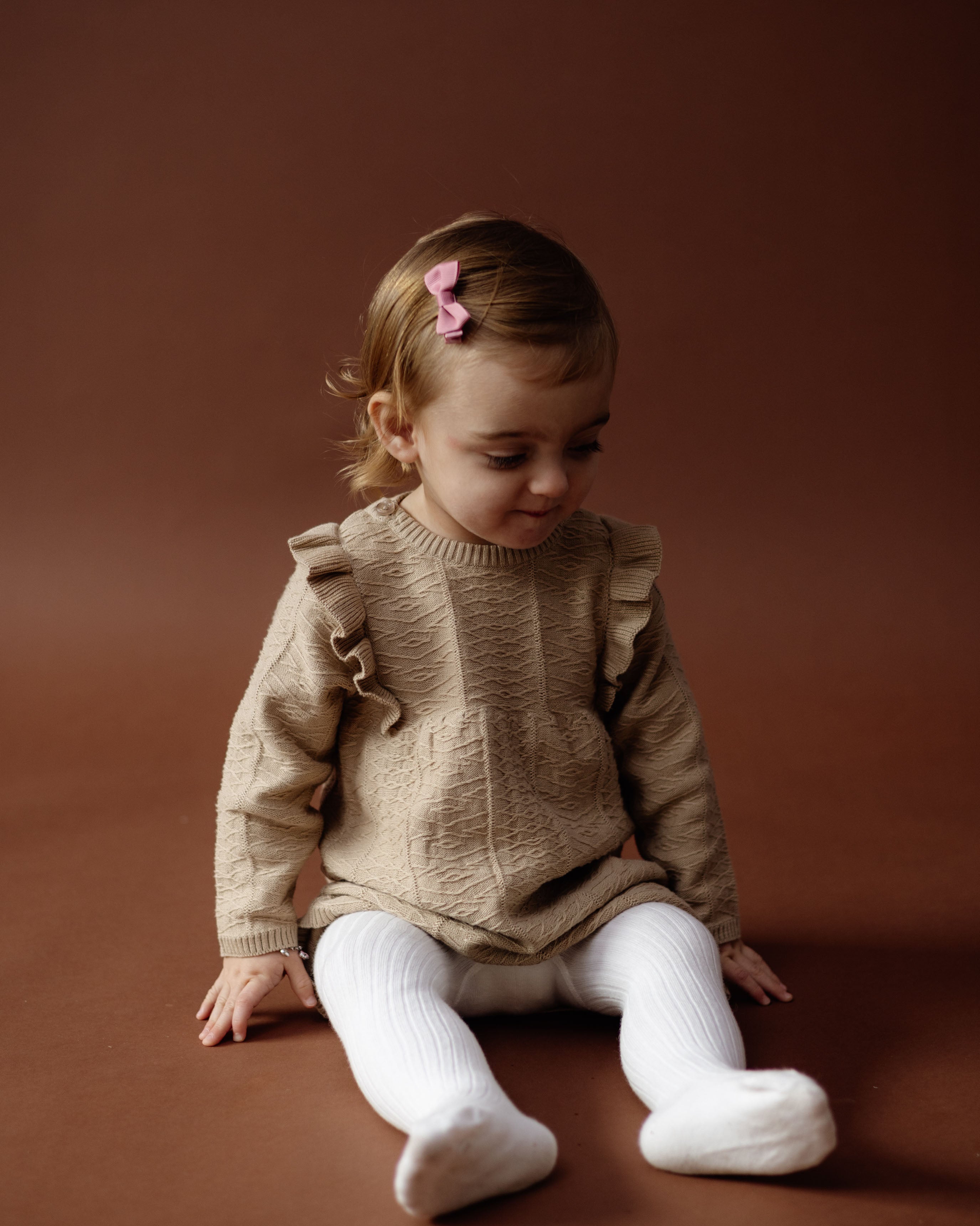 Jurkje Nali - Beige - 100% katoen - LEVV Labels - sfeerbeeld kind