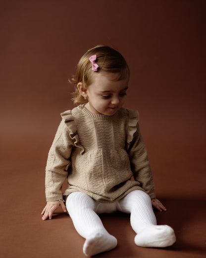 Jurkje Nali - Beige - 100% katoen - LEVV Labels - sfeerbeeld kind