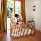LUGO Evolving Wooden Baby Bed - Meegroeiend Houten Bed 70x90 / 70x140 cm - Van Geboorte tot 7 Jaar - Charlie Crane - productfoto - afbeelding 5
