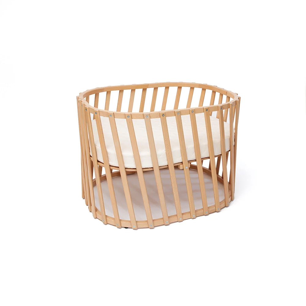 LUGO Evolving Wooden Baby Bed - Meegroeiend Houten Bed 70x90 / 70x140 cm - Van Geboorte tot 7 Jaar - Charlie Crane - productfoto - afbeelding 2