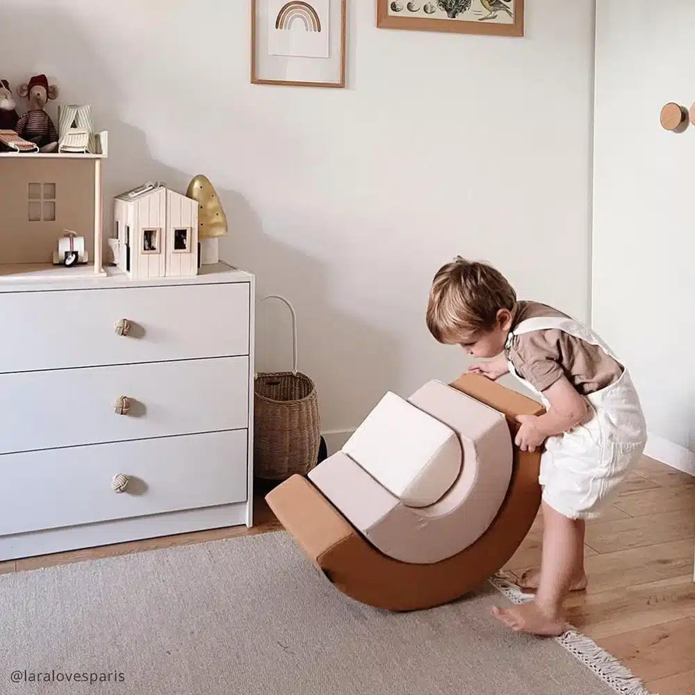 MILO foam speelset regenboog - montessori speelgoed van biologisch katoen - Charlie Crane