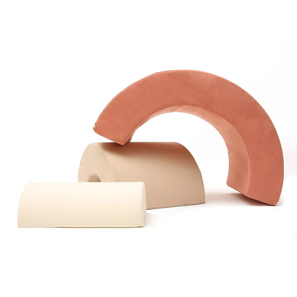 MILO foam speelset regenboog - montessori speelgoed van biologisch katoen - Charlie Crane