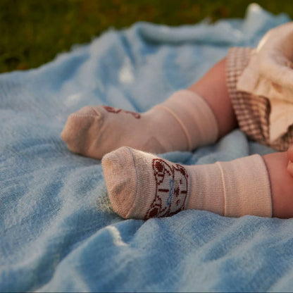 Baby socks - Teddy Bear - Bamboo mix - Beige/Ecru - MP Denmark