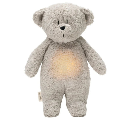 Knuffelbeer met hartslag & white noise - The Humming Bear 2.0 - Biologisch GOTS katoen - Moonie