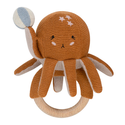 Baby Rattle - Ozzy the Octopus - Organic cotton - Baby Bello