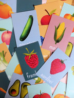 Tafelkaartjes Groente & Fruit – 60 cartes éducatives pour goûter et découvrir – STERK & ZOET