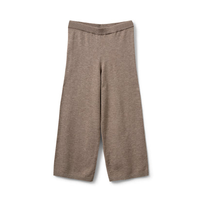 Fine-knit trousers Lova - Brown mélange - Sofie Schnoor