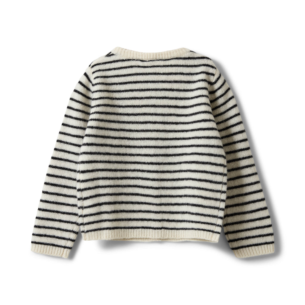 Wollen vest CisseKB met strepen - 100% wol - Sofie Schnoor
