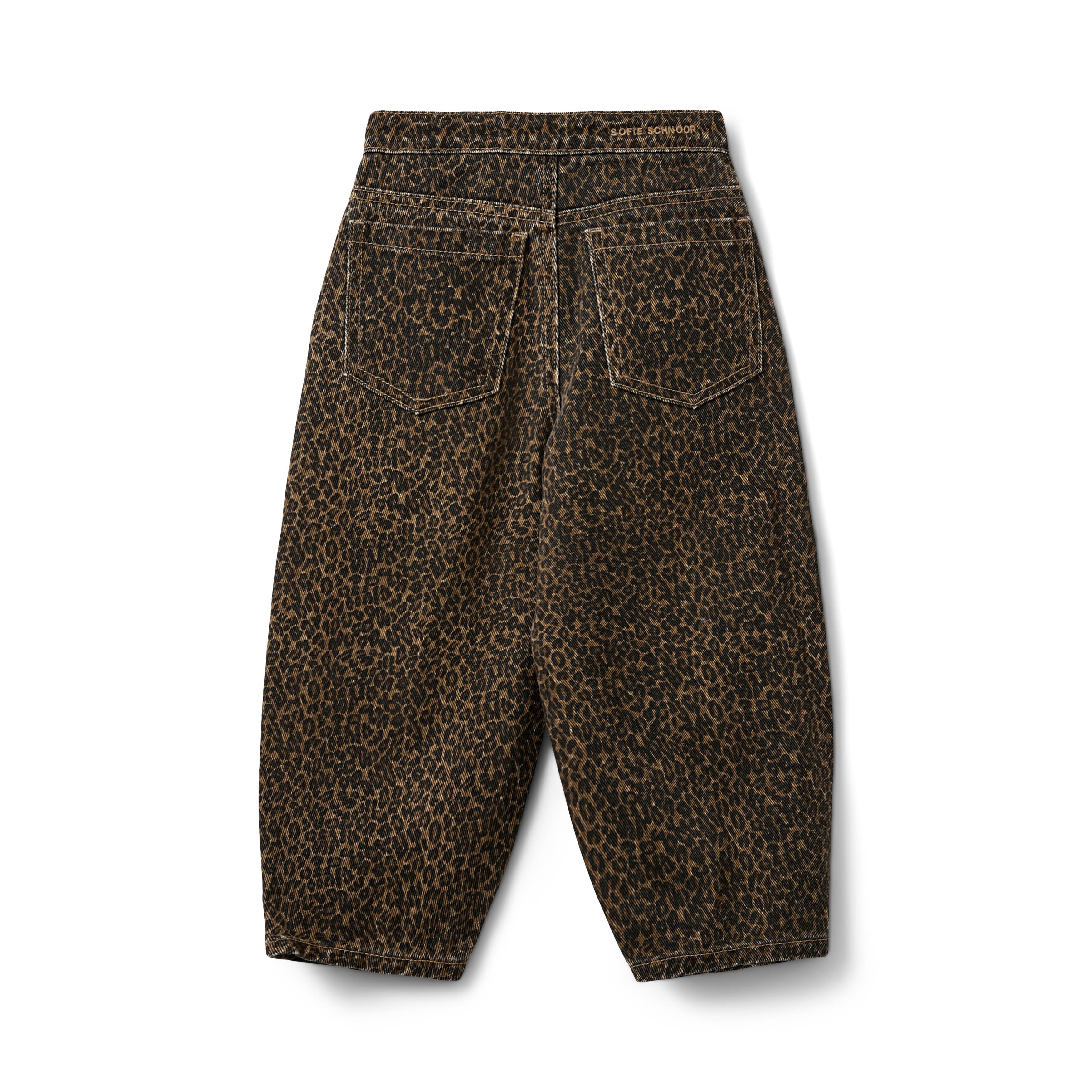 Denim jeans NeikaKB met panterprint - 100% katoen - Sofie Schnoor