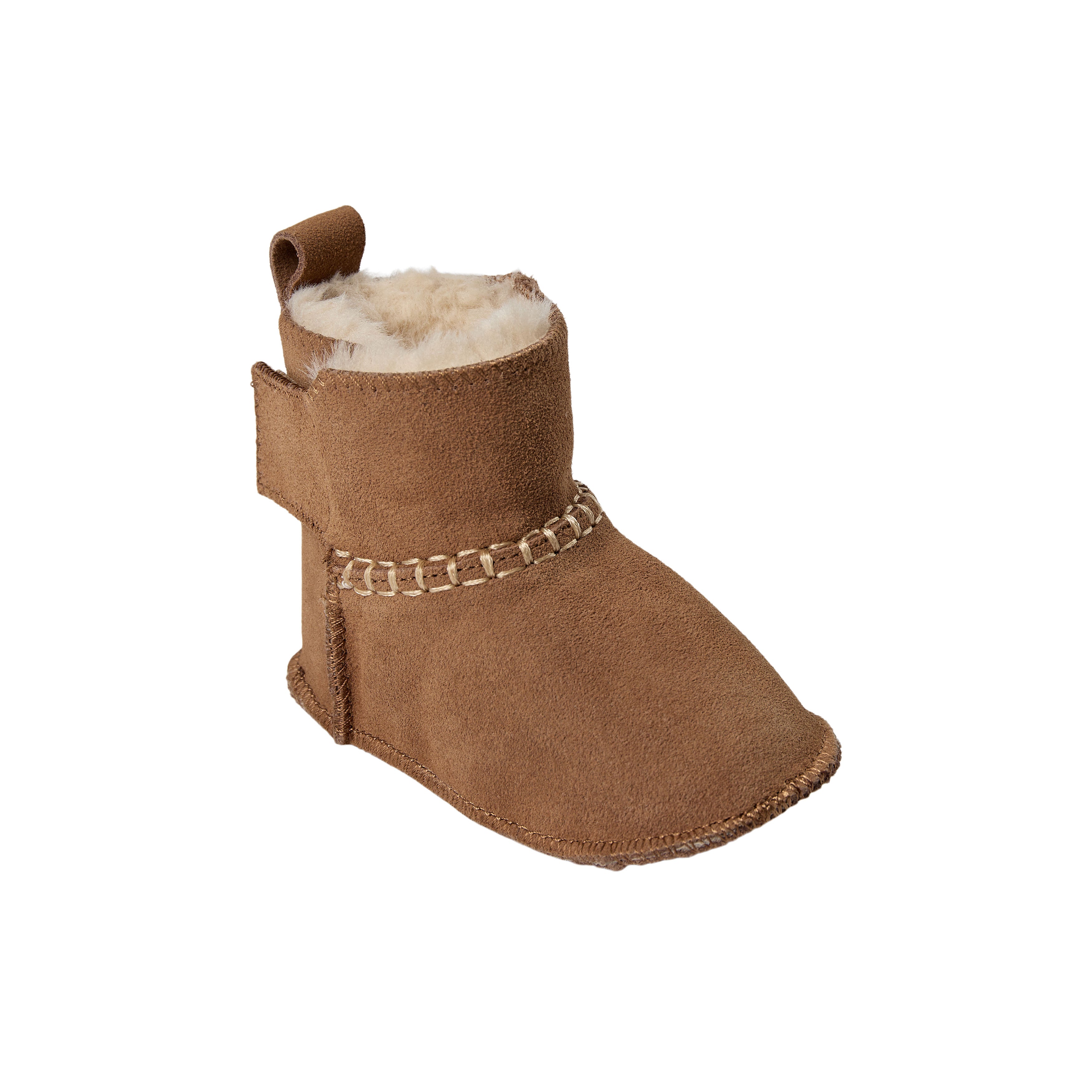 Chaussons bébé ReneeKB - Doublure en daim et laine - Beige et marron foncé - Sofie Schnoor