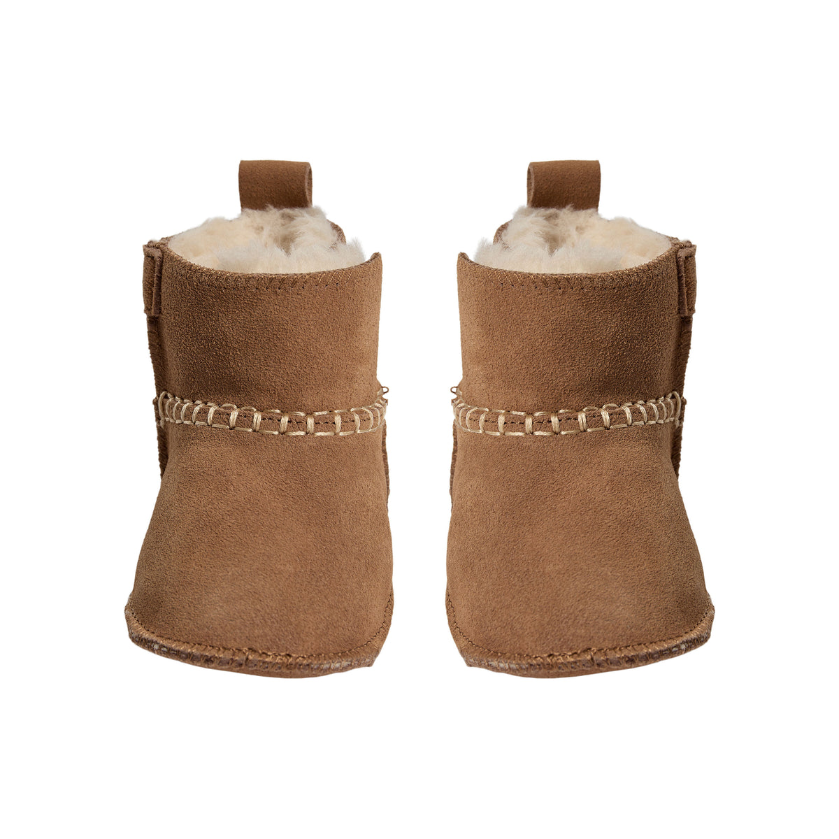 Chaussons bébé ReneeKB - Doublure en daim et laine - Beige et marron foncé - Sofie Schnoor