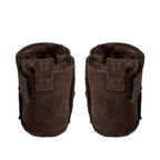 Baby slippers ReneeKB - Suede & wool lined - Tan & Dark Brown - Sofie Schnoor