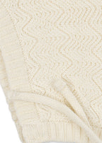 Venti Hat - Antique White - Pointelle Bonnet/Mutsje - Biologisch Katoen - GOTS - Konges Sløjd - close up