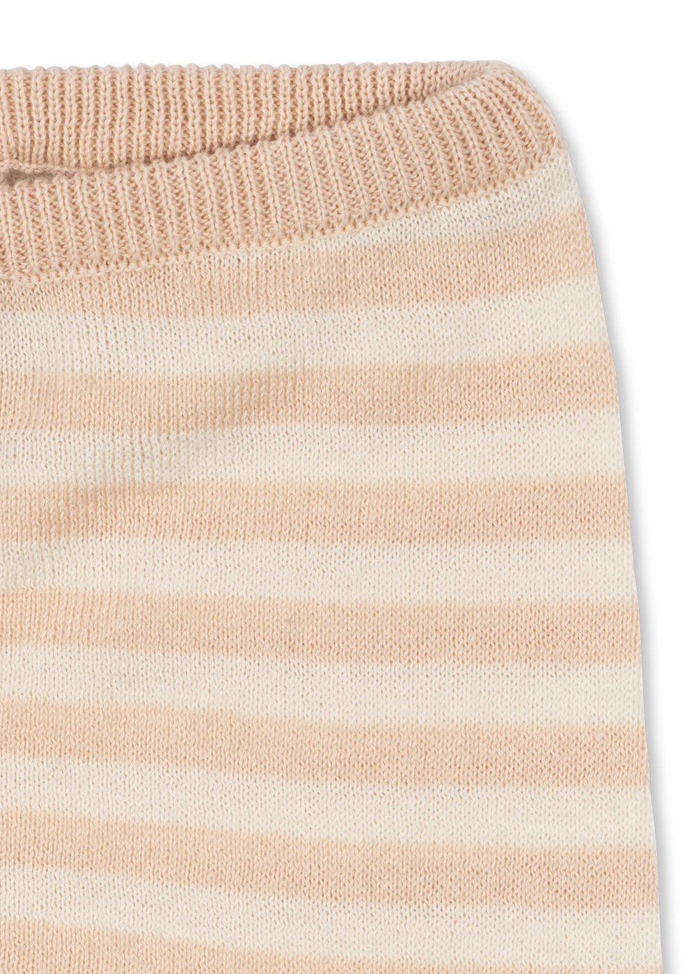 Dungebreid broekje - Venti Knit Leggings - Cameo Rose/Roze - Biologisch Katoen - GOTS - Konges Sløjd - close up