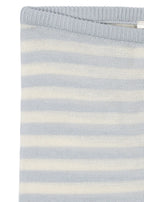 Dungebreid broekje - Venti Knit Leggings - Gray Dawn/Blauw - Biologisch Katoen - GOTS - Konges Sløjd - close up