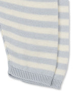 Dungebreid broekje - Venti Knit Leggings - Gray Dawn/Blauw - Biologisch Katoen - GOTS - Konges Sløjd - close up