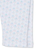 Fio Leggings - Barca - Baby legging - Biologisch Katoen - Zeilbootjes - Konges Sløjd - close up