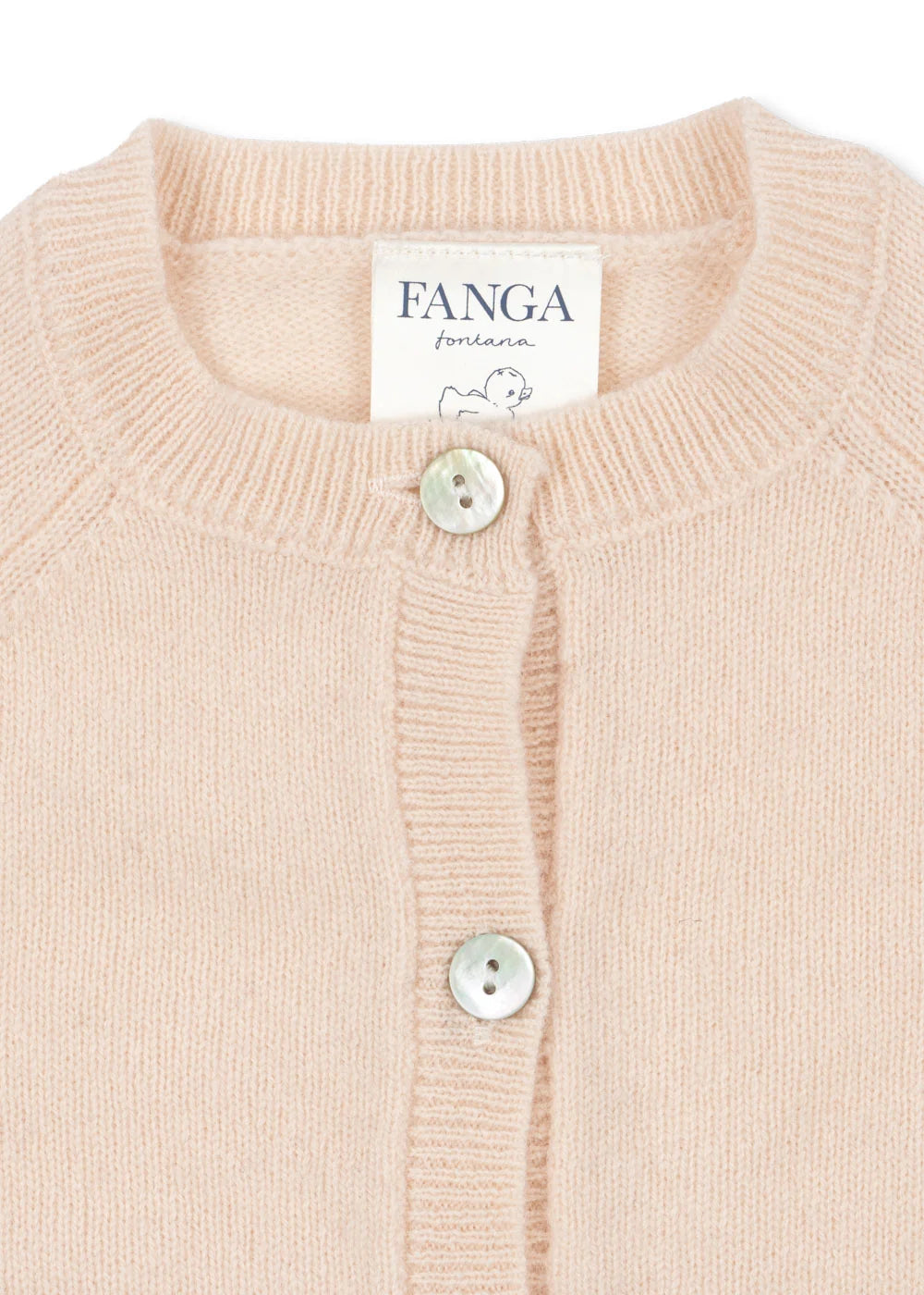 Savora Cardigan - Antique White - Babyweste aus Wolle - Wolle - Konges Sløjd