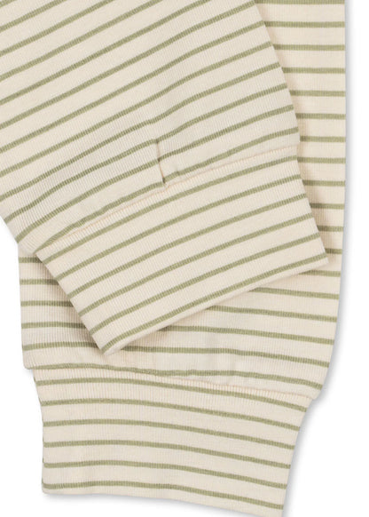 Basic Broek - Tea Stripe - Gestreept baby broekje - GOTS Biologisch Katoen