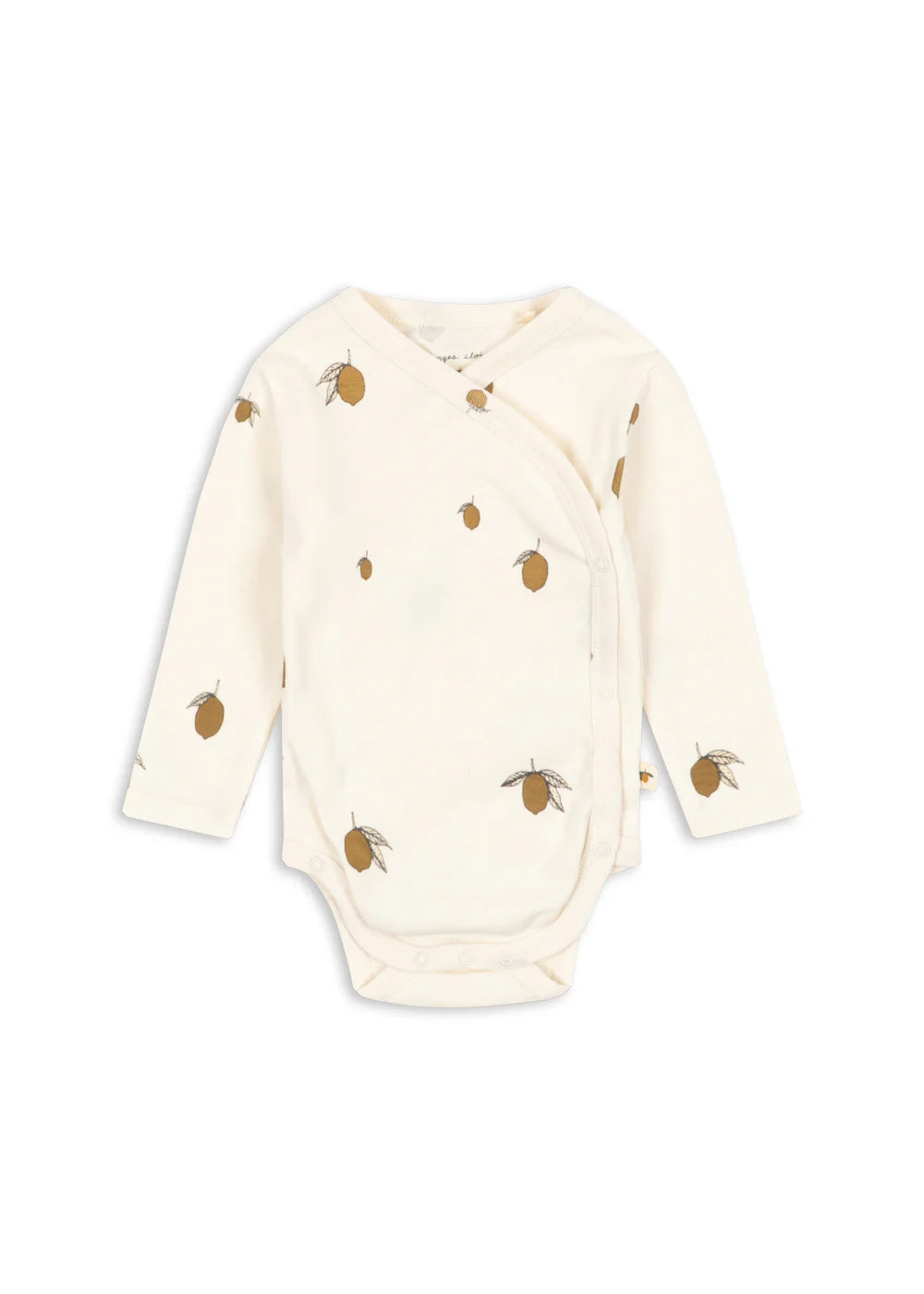 Overslag Romper Lemon - Biologisch Katoen - Newborn body - GOTS Gecertificeerd - Konges Sløjd