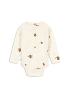 Overslag Romper Lemon - Biologisch Katoen - Newborn body - GOTS Gecertificeerd - Konges Sløjd - achterkant