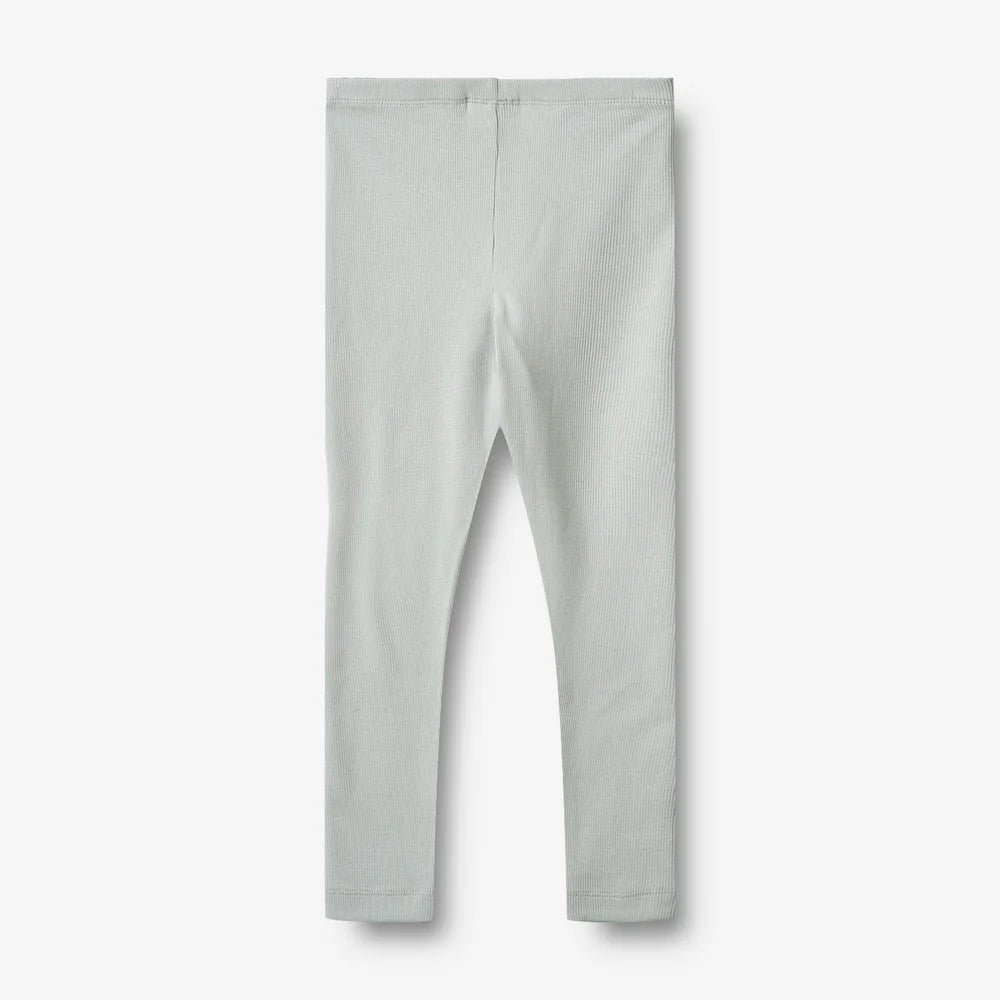 Wheat - Rib Leggings Maddy - Soft blue - Biologisch katoen