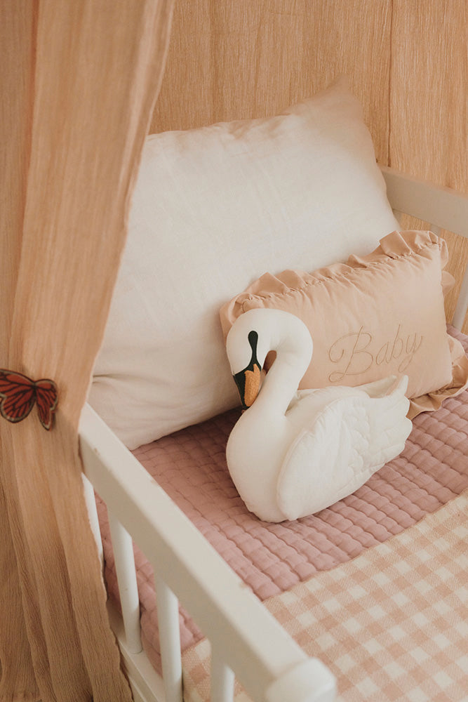 Baby Cushion - Sierkussen met borduursel - Rose & Matcha - 32 × 22 cm - Lorena Canals - productfoto - afbeelding 5