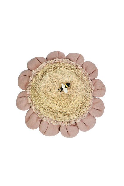 Floor Cushion Pink Daisy – Bloemvormig vloerkussen – Ø 70 cm – Lorena Canals