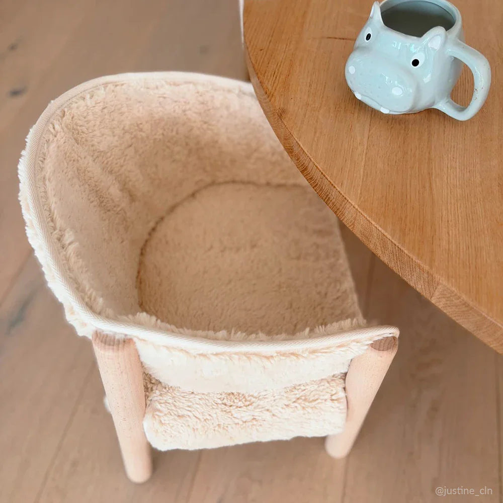 SABA kinderstoel - Fur Milk - Beukenhout - Charlie Crane