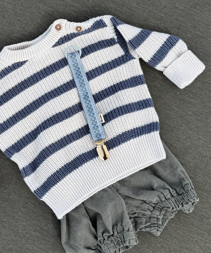 Speenkoord Boston - Handgemaakt - Baby Bloom Clips - productfoto - afbeelding 2