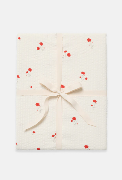 Hoeslaken - Seersucker Fitted Sheet Junior - 70x140 - Biologisch katoen - Poppy - Garbo & Friends (Copy)