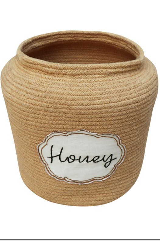 Basket Honey Pot - Opbergmand honingpot - Honey - Ø 28 × 27 cm - Lorena Canals - productfoto - afbeelding 4