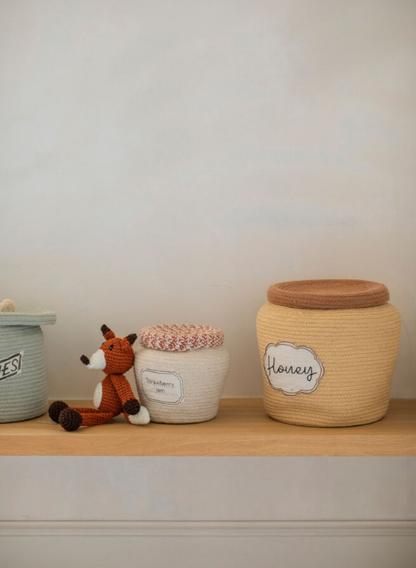 Basket Honey Pot – Opbergmand honingpot – Honey – Ø 28 × 27 cm – Lorena Canals