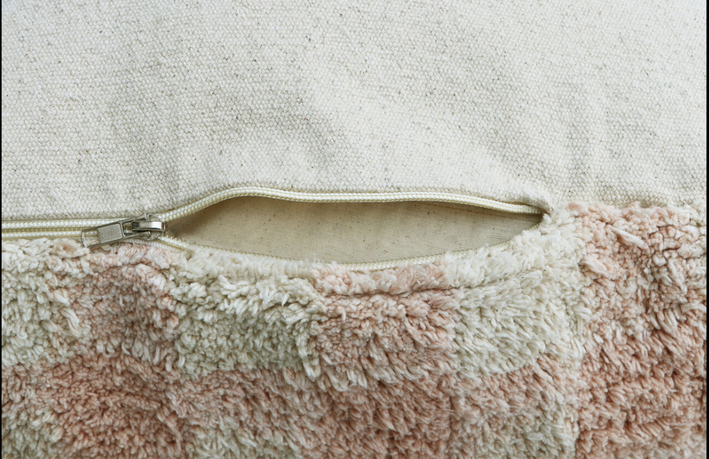 Pouf Vichy – Kinderpoef met ruitjes – Lorena Canals