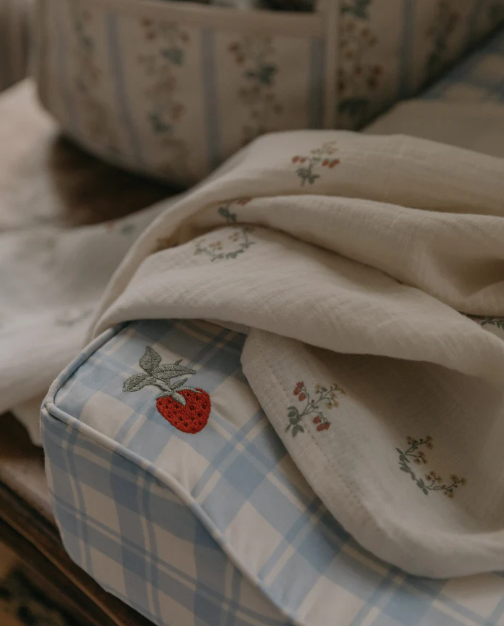 Hydrofiele doeken - Muslin Blanket - 2 paar - 60x60 cm - Fraise - Garbo&Friends - productfoto
