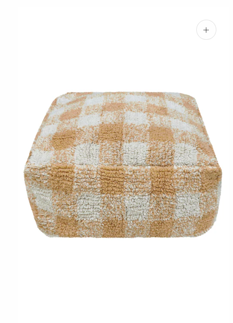 Pouf Vichy – Kinderpoef met ruitjes – Lorena Canals