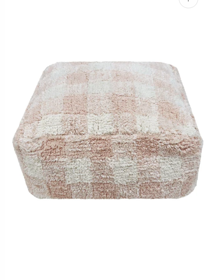 Pouf Vichy – Kinderpoef met ruitjes – Lorena Canals