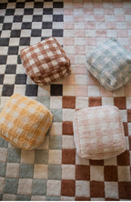Pouf Vichy – Kinderpoef met ruitjes – Lorena Canals