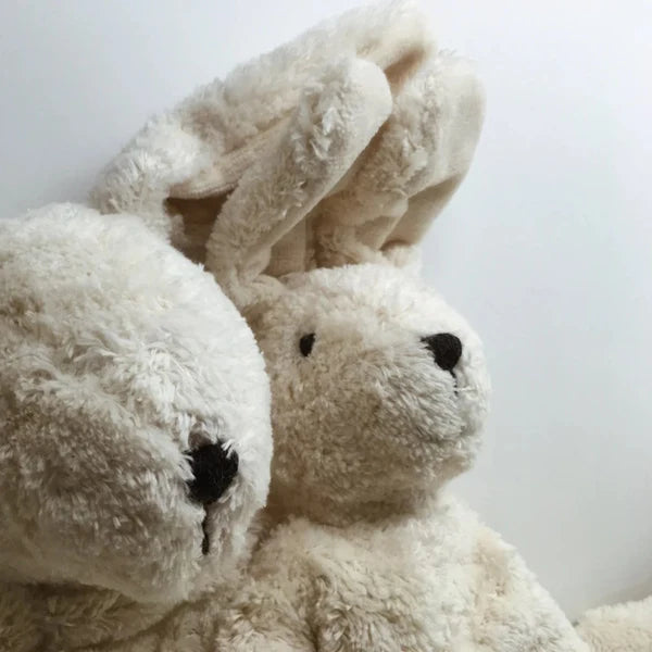 Floppy Animal Cuddly Toy Small - Rabbit - Organic Cotton/Wool - Beige - Senger Naturwelt