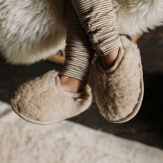 Wool slippers junior - 100% pure wool - Cloudet - Alwero